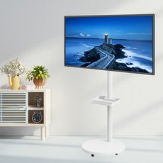 TV거치대 삼탠바이미 삼성 M5 M7 이동식 티비스탠드 모니터스텐드 받침대 룸앤티비, MS-50S 화이트, 1개 MS-50S 화이트