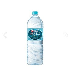 농심 백산수 유/무라벨 랜덤, 6개, 2L