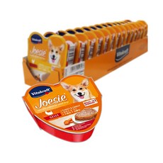 비타크래프트 조에시 하트캔 강아지 간식 85g, 칠면조 + 당근 혼합맛, 15개