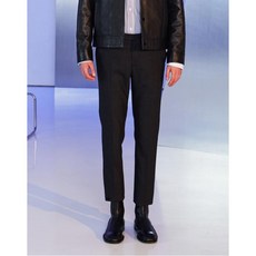 티엔지티 20FW [NEWARK] 블랙 슬림핏 NO CUT 울라이크 기모 슬랙스 TGPA0D261BK