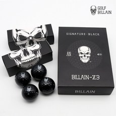 BILLAIN-Z3  골프빌런 BILLAIN-Z3 블랙골프공 3피스 우레탄 커버 골프공 12구 요즘대세골프공 1개 12개입 