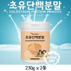 에너데이 미국산 초유단백분말 100% 초유 단백질 보충제 유청가루 프로틴 균형단백질 파우더 면역글로불린G 류신 분말 가루 쉐이크 효능, 2통, 230g