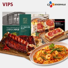 [VIPS] 빕스 스파이시 폭립 1개+쉬림프 로제 파스타 1개+피자 1개 COL01169, 125g, 1개