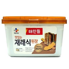 해찬들 재래식 된장 3kg 맛있는 재래식 된장, 1개