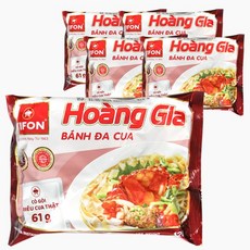 월드푸드 베트남 쌀국수 비폰 반다꾸아 꽃게맛 BANH DA CUA 120g, 5개