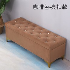 현관 신발장 정리함 수납함 스툴 의자 벤치 쇼파 원목 보관함 보조의자 인테리어, 길이 100x폭 40x높이 40cm, 브라운(업사이클 플란넬)