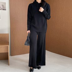 발렌트케이블니트투피스세트