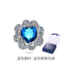 LidiKana는 Swarovski 요소 브로치 여성 고급 코사지 보석 모피 악세사리 사용합니다.