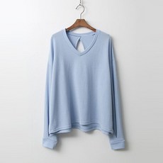 [천삼백케이] [더제니] V-Neck Triangle Off Tee