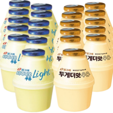 빙그레 단지 바나나우유 혼합2종세트(바나나맛라이트 and 투게더맛), 11세트, 480ml