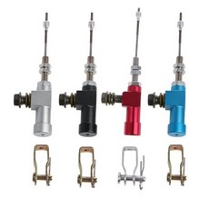 바이크 바이크 바이크 오토바이 유압 클러치 마스터 실린더로드 브레이크 펌프 M10x1.25mm 알루미늄, 파란, 3) 파란, 1개