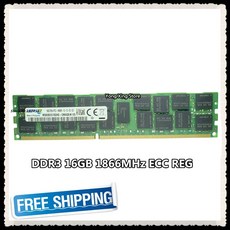 서버 메모리 DDR3 ECC REG PC3-14900R 레지스터 DIMM RAM 14900 8G 2RX4 X79 16GB 32GB 1866MHz, 02 2 x 16GB, 2개