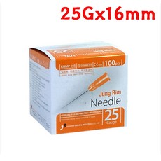 정림 일회용주사바늘 25Gx16mm 100개입 X 3개 주사침, 1