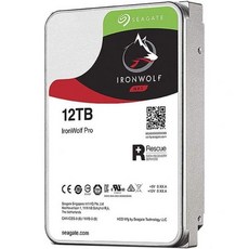 Seagate IronWolf Pro ST12000NE008 12TB 하드 드라이브 - 512E 포맷 - SATA 600-3.5인치 드라이브 - 내부 - 7200RPM - 256M - 아이언울프4tb