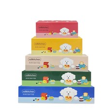 롤키친 지퍼백 쇼핑의 달인이 추천하는 롤키친 스탠딩 더블 지퍼백 5종 세트 (115매) 소/중/대/특대/왕특대, 1개 제품소개