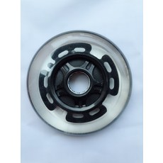 신발 80MM 82MM 84 90MM 100 스케이트보드 바퀴 소음방지 내마모성, 100 *24 블랙 투명 글리터링