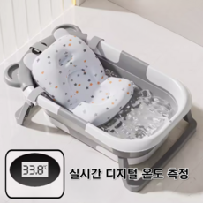 해피버디 반려동물 온도계 욕조 접이식 강아지 고양이, 1개, 그레이
