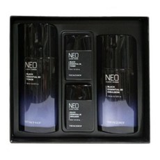 더페이스샵 네오클래식 옴므 블랙 에센셜 세트 토너130ml+에멀젼110ml+토너30ml+에멀젼30ml, 1개 - 네오클래식옴므