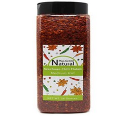 Authentic Sichuan Chili Flakes 1LB 16 Ounces Medium Hot Szechuan Crushed Red Pepper Flakes Powder, 1