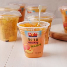 [맛딜] [Dole]돌 후룻컵 복숭아컵/198gx6입, 상세 설명 참조