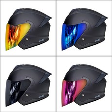 기어러스 오토바이 헬멧 Z9 초경량 스쿠터 헬멧 오픈페이스 헬멧 오토바이용품 배달대행 초경량헬멧, XL, 기본 투명 쉴드
