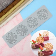 리프 퐁당 레이스 패드 금형 산호 메이플 나비 초콜릿 실리콘 몰드 인쇄 베이킹 케이크 장식, [12] 12, 1개