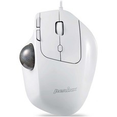 페릭스 Perixx 페리마이스520W 유선 인체공학적 트랙볼 마우스 화이트, 유선 트랙볼 마우스, 하얀
