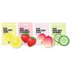 G9SKIN STRAWBERRY SLICE MASK SHEET 1ea / 슬라이스 마스크 시트 1 장 (1.STRAWBERRY), 1, 1