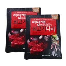 미담채 쇠고기다시2kg 6개 1박스, 2kg