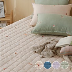  더온 퍼피아지 온수/전기/카본/온열 매트커버 S.SS.D1.D2.Q사이즈, 로즈베이지 