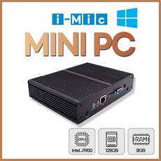 아이믹 미니 PC-인텔J1900 윈10 SSD128GB RAM8GB 산업용PC, 1개