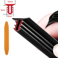 SEAMETAL 자동차 대시 보드 씰 스트립 앞 유리 갭 소음 차단 충격 방지 1.6m, 02 1.6m 1pc, 1개