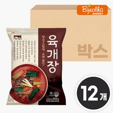 고향식품 옛맛 육개장 600g 대용량 업소용 식당용 냉동 밀키트, 12개