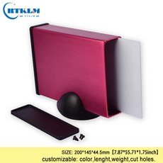 알루미늄 접합 상자 diy 인클로저 전자 프로젝트 전기 상자 사용자 정의 알루미늄 주택 배포 상자 200*145*44.5mm|와이어 정션 박스|, BAD11015(W200)-B7, 1개, CHINA
