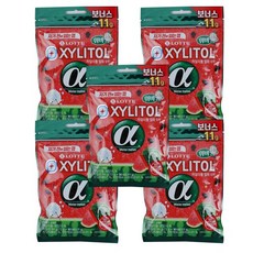 롯데 자일리톨알파수박리필84G x5, 단일상품