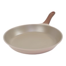 Kitchen-Art Bon木柄柔粉色鑽石塗層平底鍋, 30cm, 1入