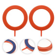 물고기 탱크 디스크 어항 에어 버블러 링 라운드 에어레이터 피팅, 1.Orange, 1개
