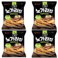 오잉 노가리칩60g 4개 롯데 혼술안주 맥주안주 파티 과자세트 과자 스낵, 60g