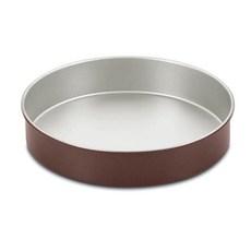 Cuisinart 셰프 클래식 논스틱 6컵 점보 머핀 팬 베이킹 트레이 35.6cm 브론즈, 원형 케이크 팬, 1개