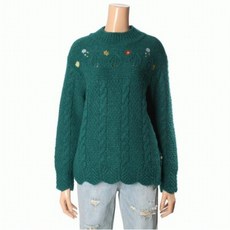 T208MSW231W 써스데이아일랜드 케이블플라워자수풀오버 T208MSW231W