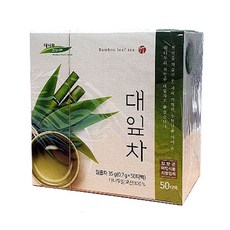 건강나라 마시는 건강 우리집 커피대용 전통 티 차 선물 세트 대나무잎차 국내산 50T, 50개입, 35g, 1개