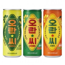 E마켓24 오란씨 3종 250mlx30캔x2박스파인애플.오렌지.깔라만시, 1세트, 본상품선택