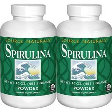 Source Naturals 소스내추럴스 고흡수 스피루리나 파우더, 454g, 2개