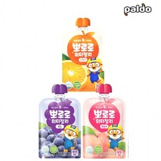 [아이엠-도매상품] 뽀로로 워터젤리 포도&복숭아&오렌지 120ml X 각10개(총30개) 어린이음료 키즈음료 유아음료 어린이집 유치원 학교 간식 얼려먹는 젤리 초등학생 여름간식, 30개
