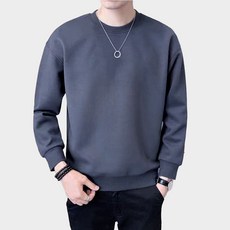 [플로우] 남성 크루넥 스웻셔츠 무지 맨투맨 CL012