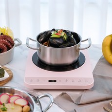 키친아트 1구 IH 방식 10단계 온도조절 인덕션 KI-3000W, 3)핑크