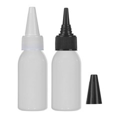 허브스프레이 플라스틱용기 뾰족캡 흰색 검정 30~100ml, 30ml, 백색용기 흰색캡