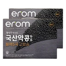 황성주박사의 국산 블랙5곡 약콩 두유 190ml 24입, 48개