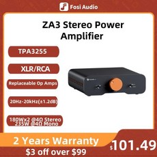 Fosi 오디오 스테레오 파워 앰프 패시브 북쉘프 스피커용 TPA3255 클래스 D HiFi XLR/RCA/밸런스드 입력, 01 ZA3 W P3 W BP, 01 CHINA