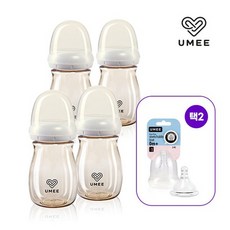 [100만개돌파][유미] 260ml젖병노꼭지 4팩 + 젖꼭지 2팩 추가선택, X단계, 2단계